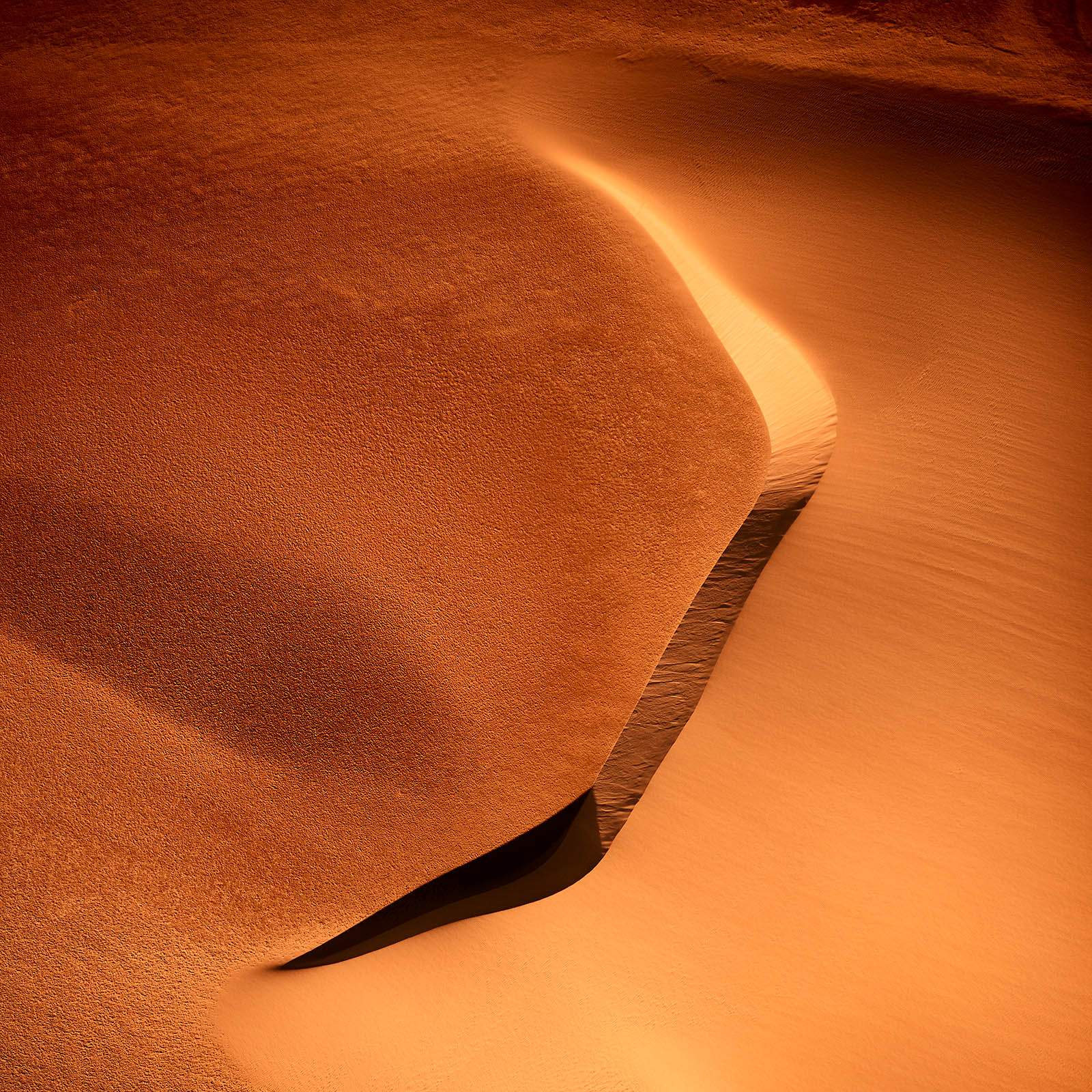 "Red Sand" Luftbild der Wüste Namibias - Farbspiel in den schönsten Orangtönen